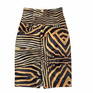 Marciano zebra prints pensil skirt 0